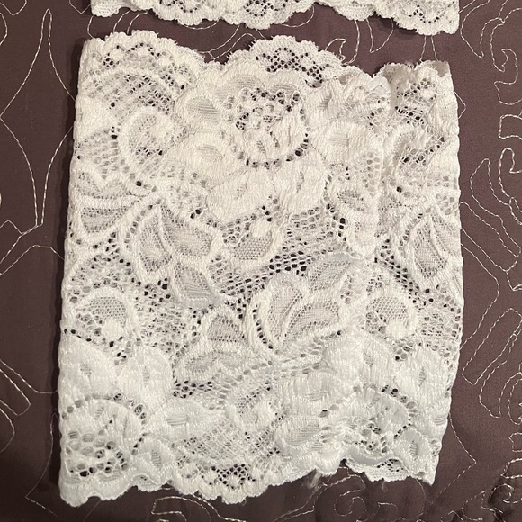 Lace Leg Garters White - NWOT - never worn - Picture 3 of 6